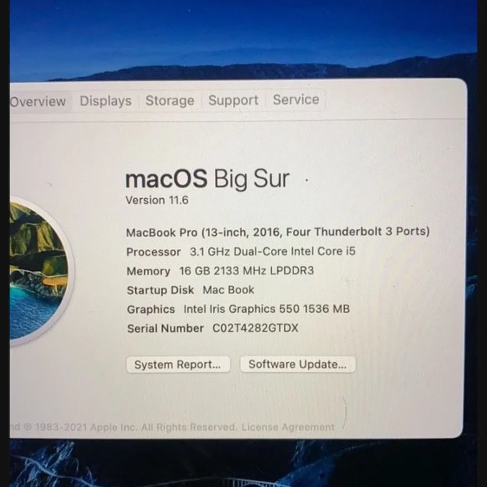 MacBook Pro 16gb